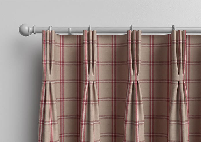 Applecross, Cranberry - Made to Measure Curtains - Image 11